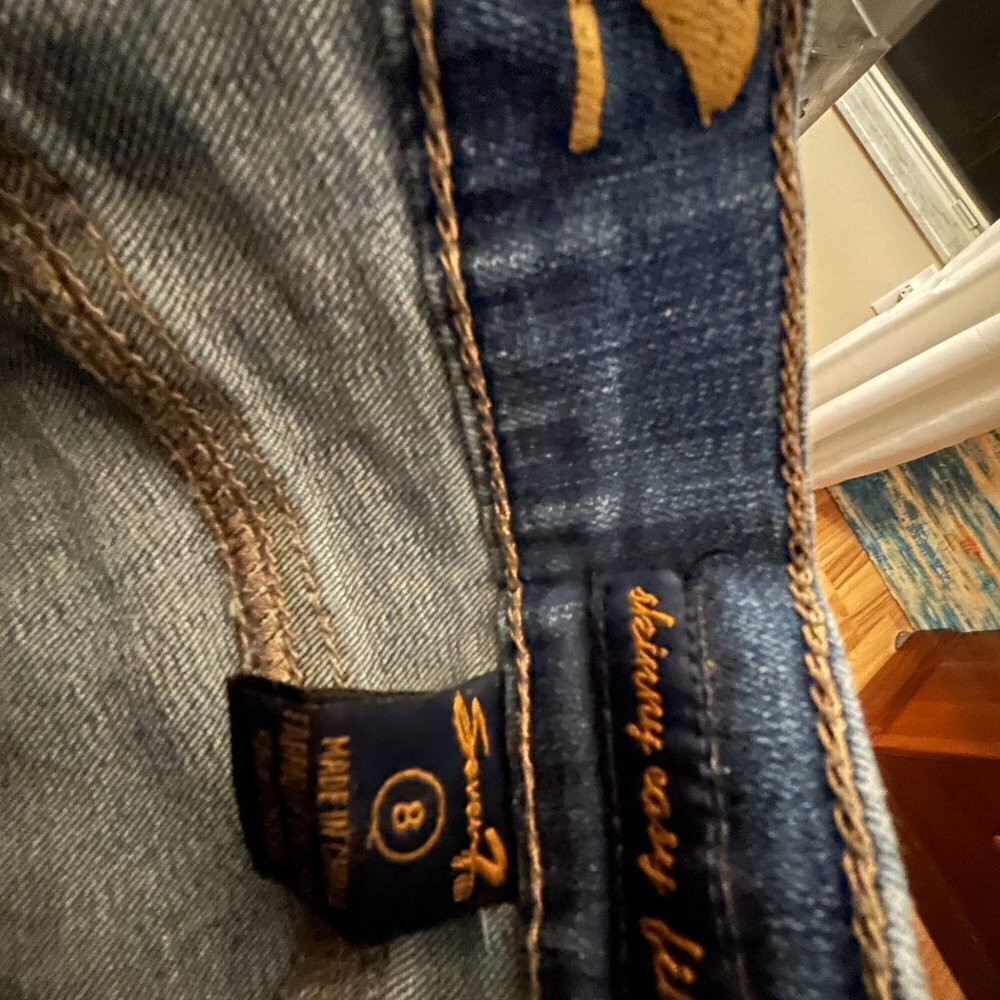 Seven7 Skinny Easy Fit Distressed Jeans Size 8 - Picture 3 of 6